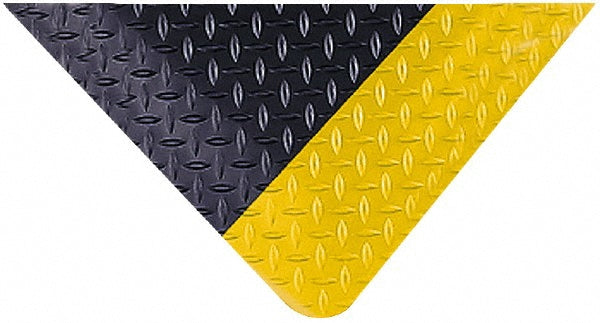 Wearwell 495.916X3X5BYL Anti-Fatigue Mat 5' Long, 3' Wide, 9/16 Thick, Vinyl, Beveled Edges, Medium-Duty