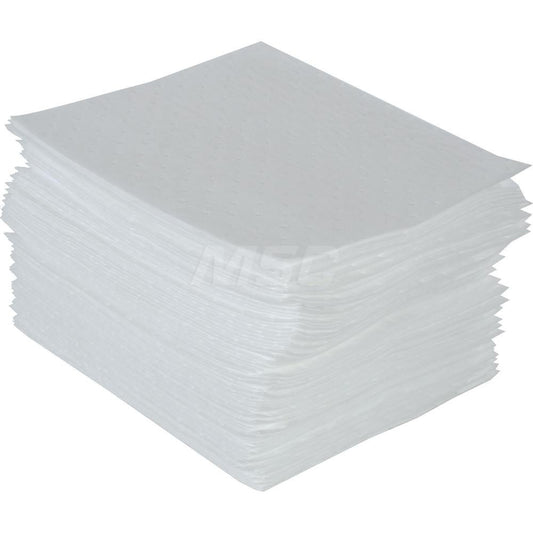 PRO-SAFE QEP100SMS Sorbent Pad Oil Only Use, 15" Wide, 17" Long, 30 gal, White