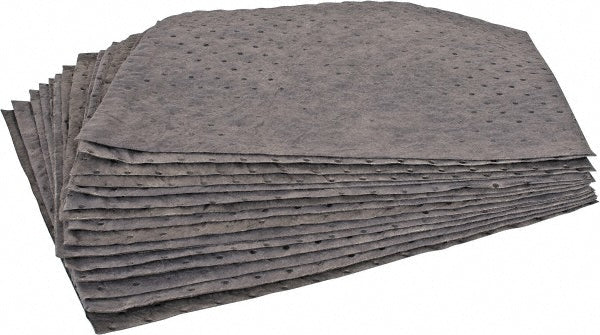 PRO-SAFE PSUQEPL100 Sorbent Pad Universal Use, 15" Wide, 17" Long, 20.5 gal, Gray