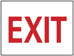 AccuformNMC M24AB Exit Sign "Exit"
