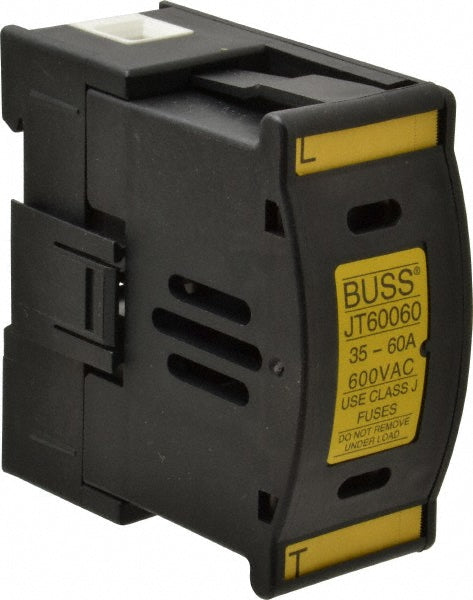 Cooper Bussmann JT60060 1 Pole, 600 VAC/VDC, 60 Amp, DIN Rail Mount Fuse Holder