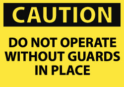 AccuformNMC MSCC15AP Accident Prevention Label 3" High