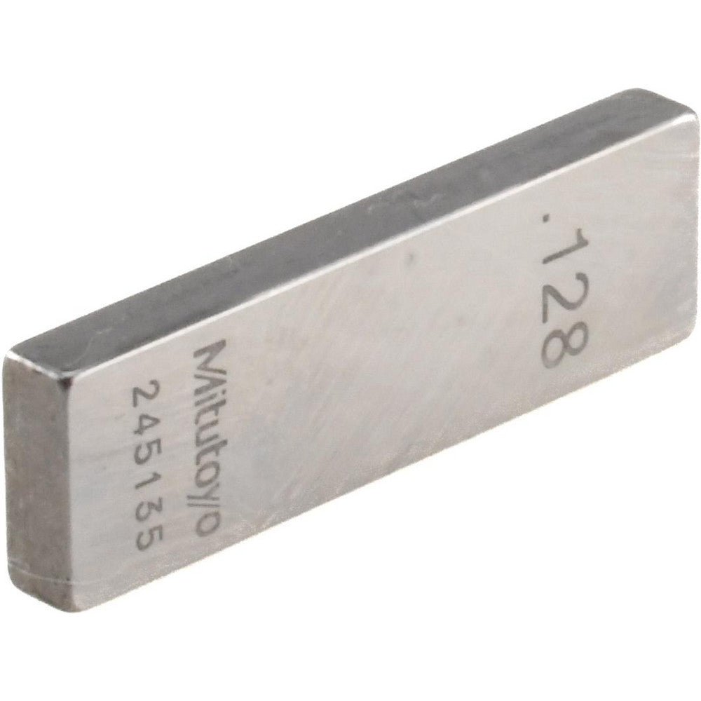 Mitutoyo 611168-531 Rectangle Steel Gage Block 0.128", Grade 0