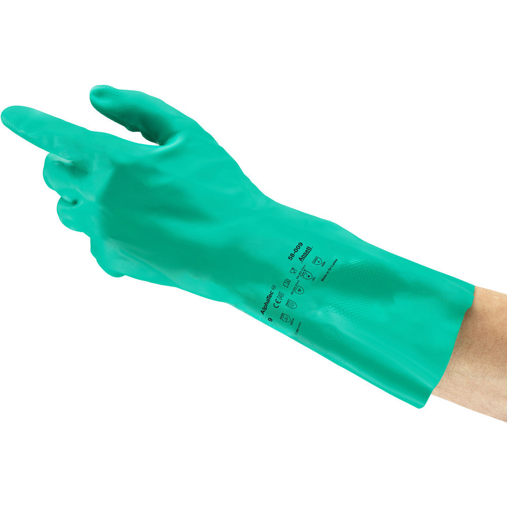 Ansell 58009070 Chemical Resistant Gloves Glove Type General Purpose Chemical-Resistant  Material Nitrile  Size 7  Numeric Size 7  Coating Material Nitrile  Lining Material Unlined
