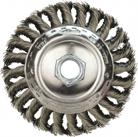 Milwaukee Tool 48-52-5030 Wheel Brush 4" Wheel Dia, Knotted