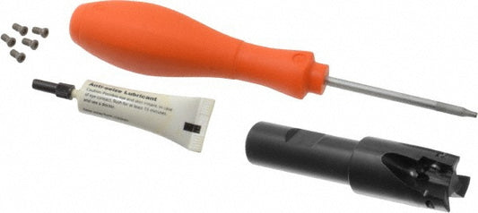 Kennametal 2479507 1" Cut Diam, 0.575" Max Depth, 3/4" Shank Diam, Weldon Shank, 3.78" OAL, Indexable Square-Shoulder End Mill