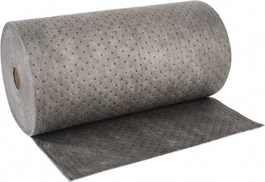 Brady SPC Sorbents UXT30DP Sorbent Pad Universal Use, 30" Wide, 150' Long, 35 gal, Gray
