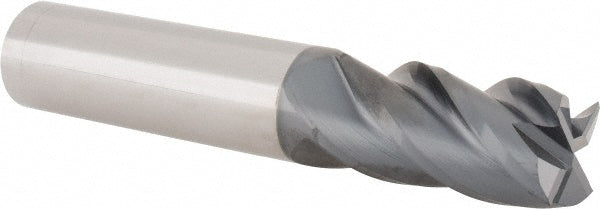 Kyocera SGS Precision Tools 36536 Square End Mill 5/8'' Dia, 1-1/4'' LOC, 5/8'' Shank Dia, 3-1/2'' OAL, 4 Flutes, Solid Carbide