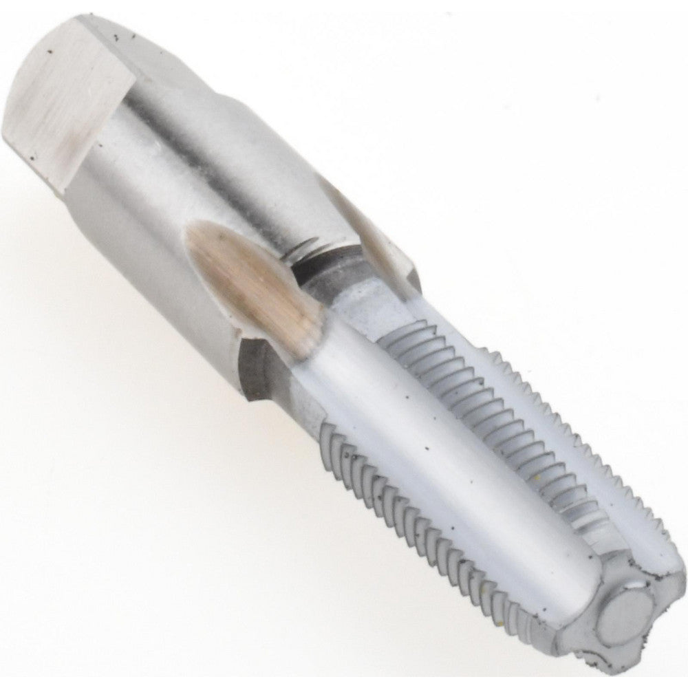 Hertel G127036K-S Standard Pipe Tap 1/8-27, NPT, 4 Flutes, High Speed Steel, Chrome Finish