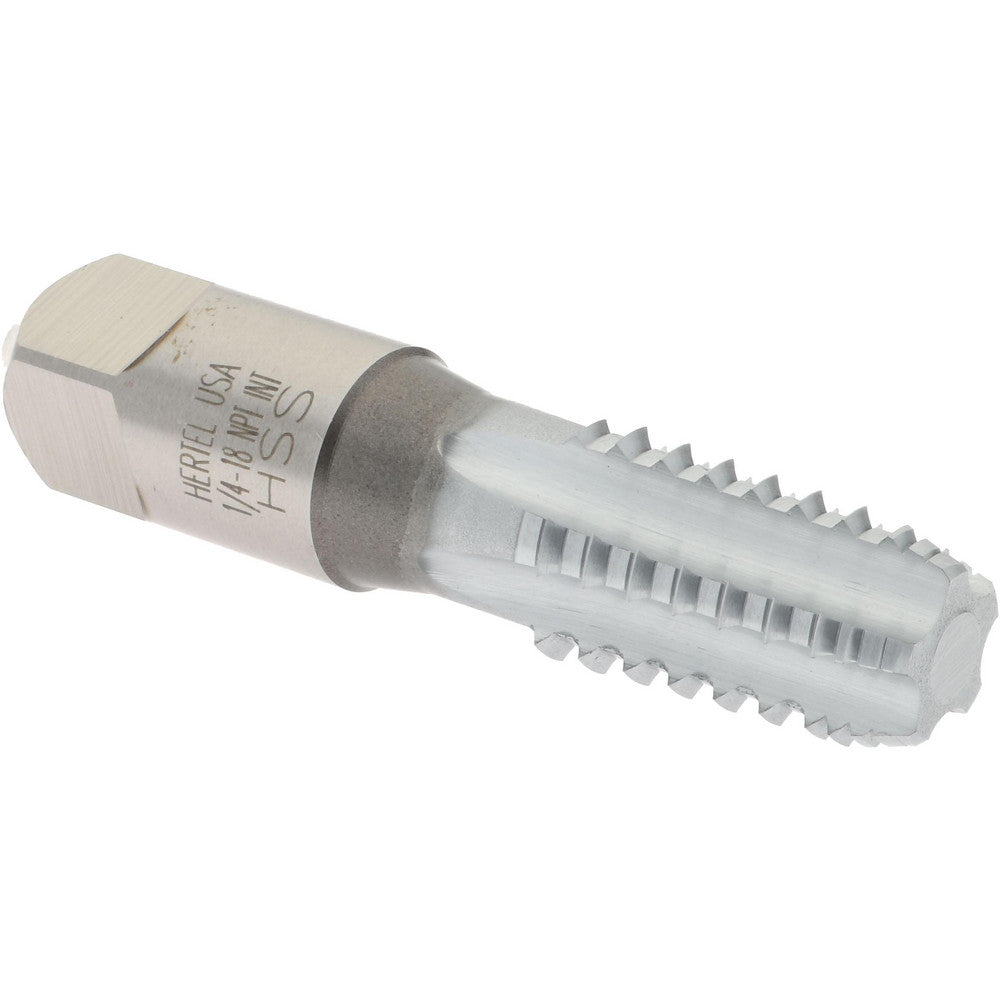 Hertel R127267K-S 1/4-18 NPT, 5 Flutes, Chrome Plated, High Speed Steel, Interrupted Thread Pipe Tap