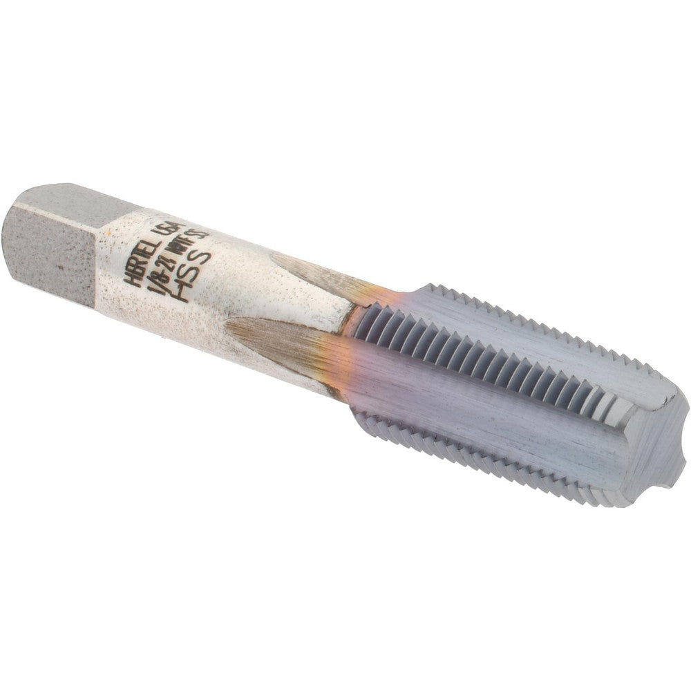 Hertel G127061C-S Standard Pipe Tap 1/8-27, NPTF, 4 Flutes, High Speed Steel, TiCN Finish