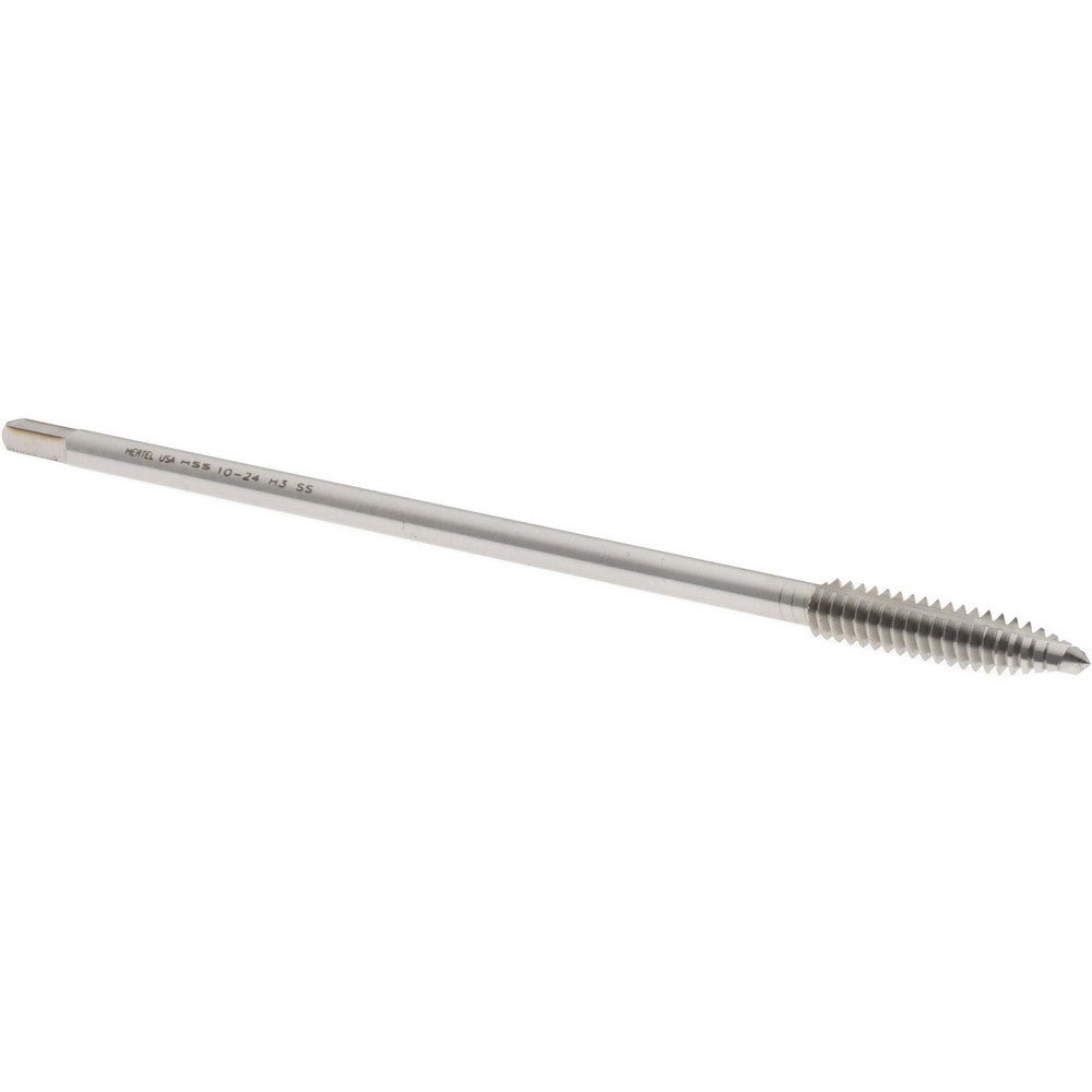 Hertel G837588 Extension Tap 10-24, 2 Flutes, H3, Bright/Uncoated, High Speed Steel, Spiral Point