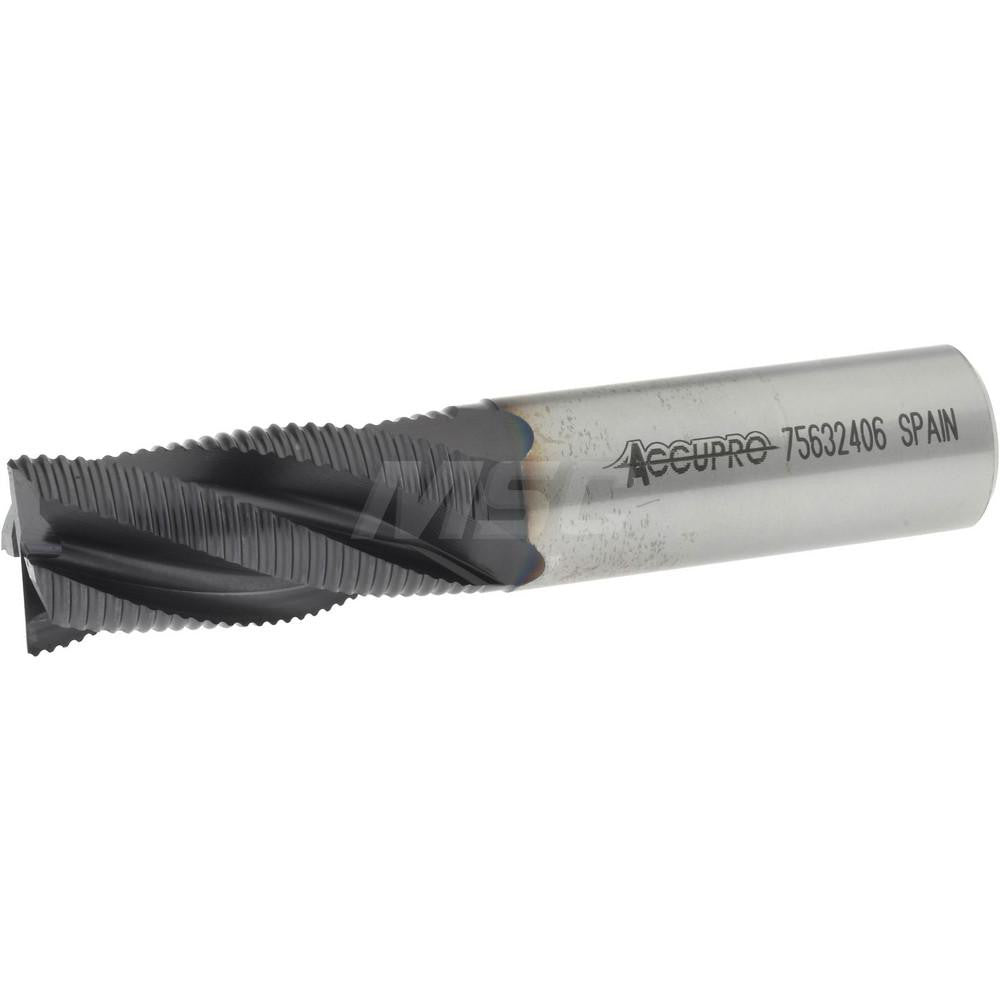 Accupro 33084 Corner Chamfer End Mill 0.75" Dia, 1.625" LOC, 4 Flute, Powdered Metal