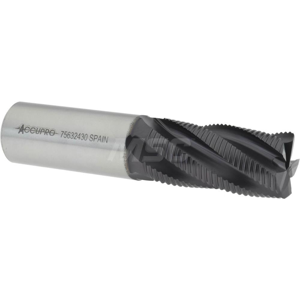 Accupro 33087 Corner Chamfer End Mill 1" Dia, 2" LOC, 5 Flute, Powdered Metal