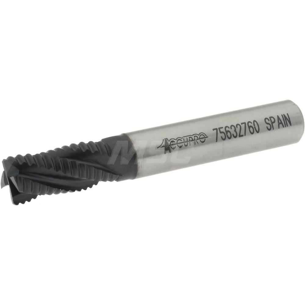 Accupro 35301 Corner Chamfer End Mill 0.375" Dia, 0.75" LOC, 4 Flute, Powdered Metal