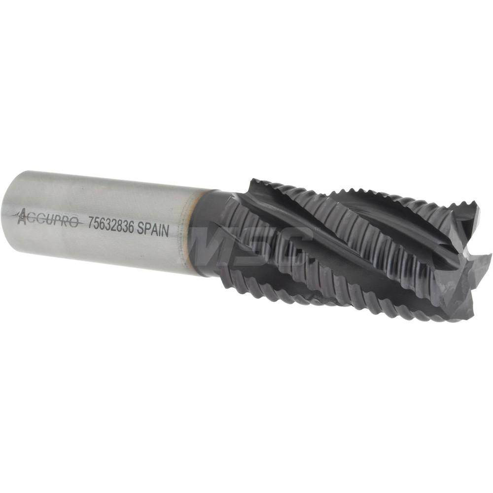 Accupro 35308 Corner Chamfer End Mill 1" Dia, 2" LOC, 5 Flute, Powdered Metal