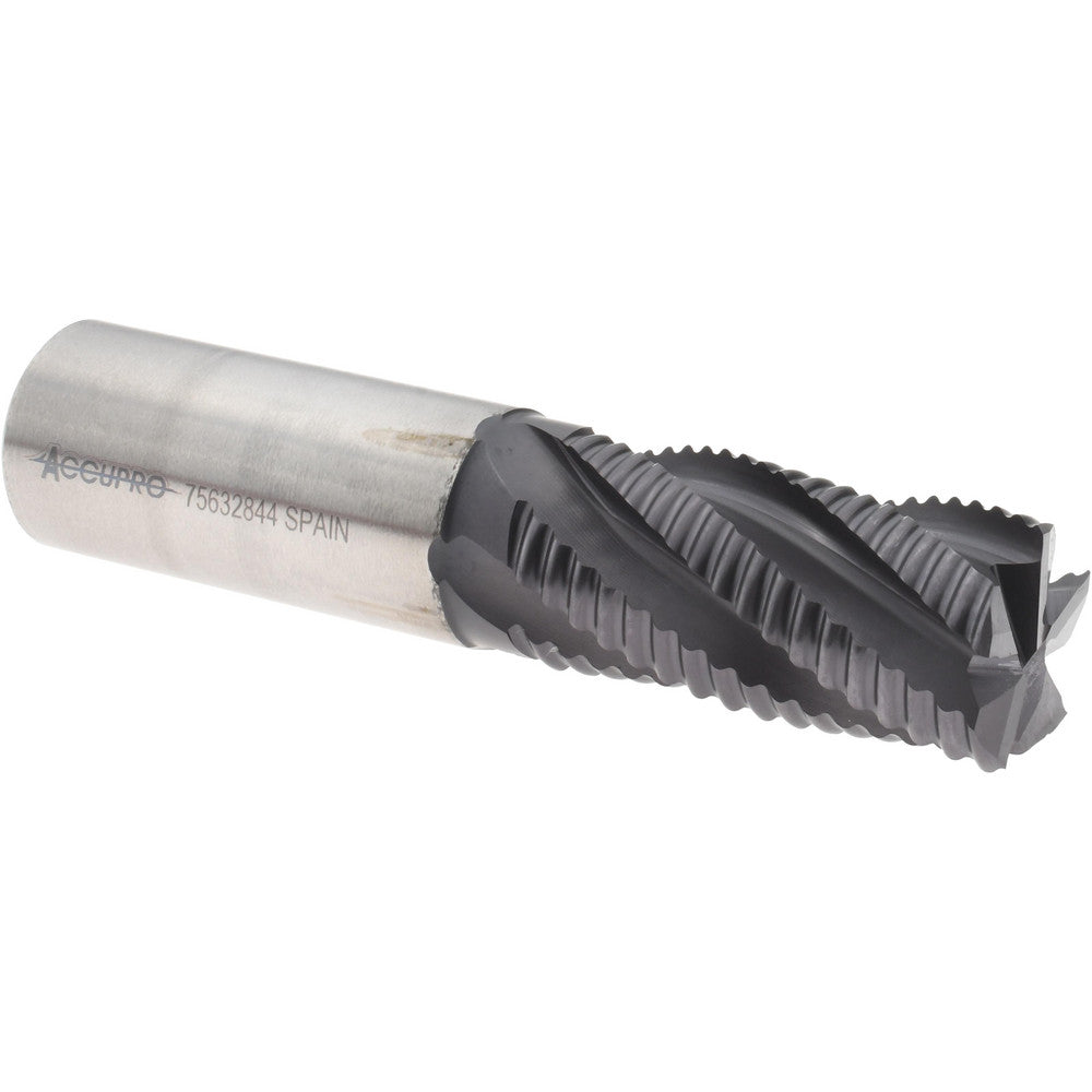 Accupro 35309 Roughing End Mill 1" Dia, 5 Flutes, Single End, Powdered Metal