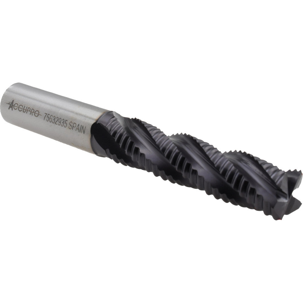 Accupro 35346 Corner Chamfer End Mill 0.625" Dia, 2.5" LOC, 4 Flute, Powdered Metal