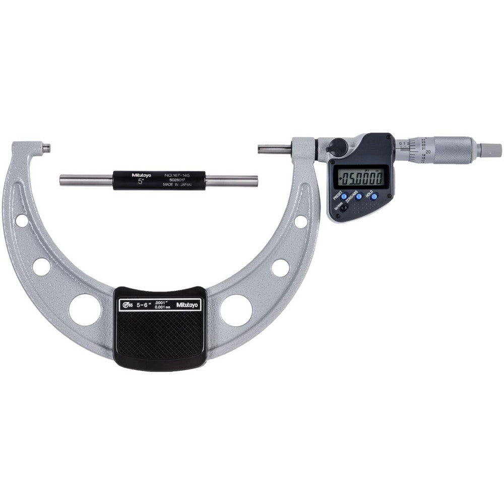 Mitutoyo 293-351-30 Electronic Outside Micrometer 6" Max, Solid Carbide Face, IP65