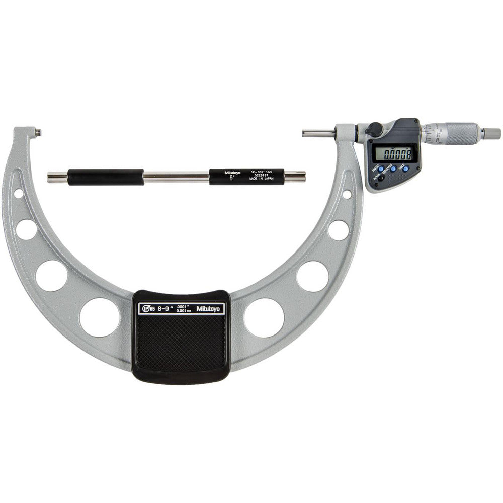 Mitutoyo 293-354-30 Electronic Outside Micrometer 9" Max, Solid Carbide Face, IP65