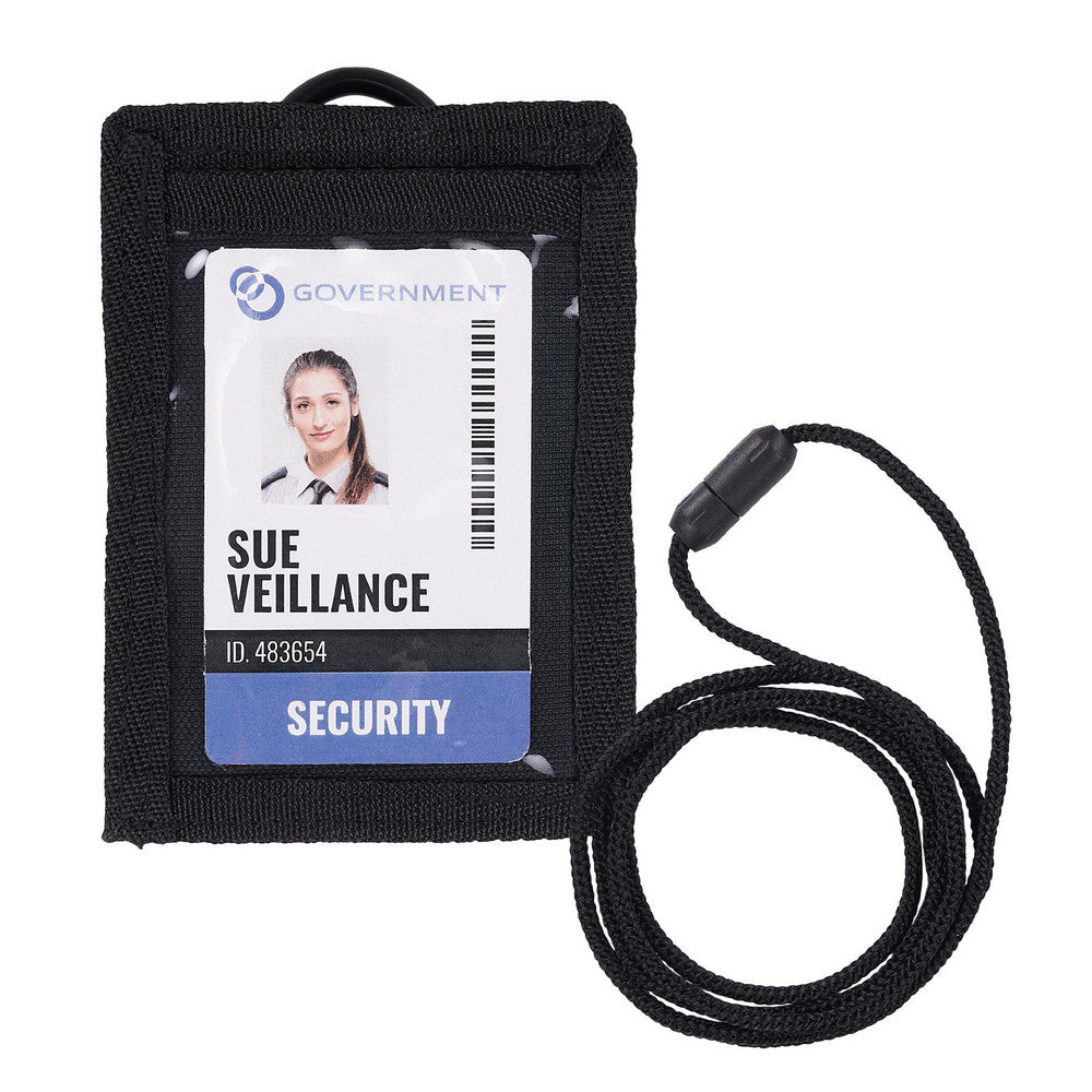 Ergodyne 19964 Badge Holders Material Vinyl  Horizontal/Vertical Holder Vertical  Overall Length 5.00  Color Black