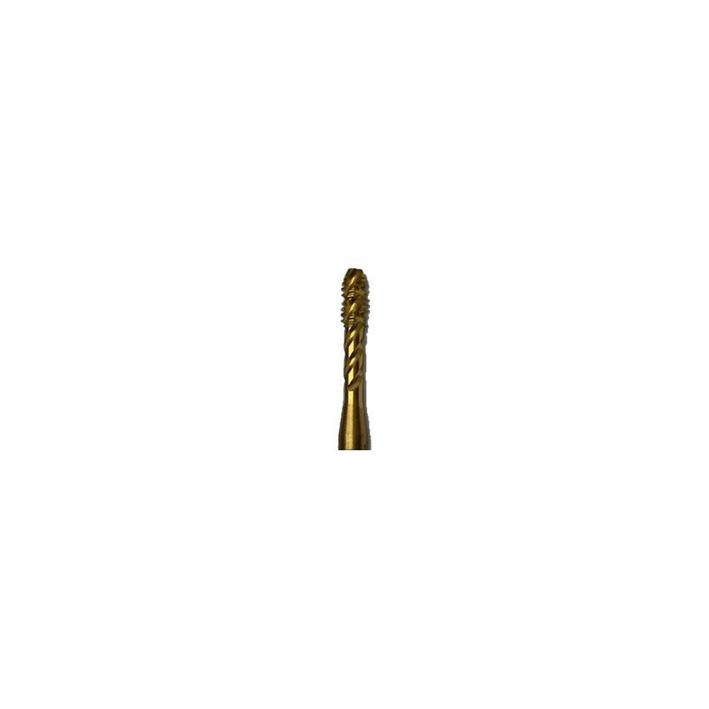 Yamawa 384921 Spiral Flute Tap 1/2-13, UNC, 3 Flute, Modified Bottoming Chamfer, 2B Class of Fit, Vanadium High-Speed Steel, TiN Finish