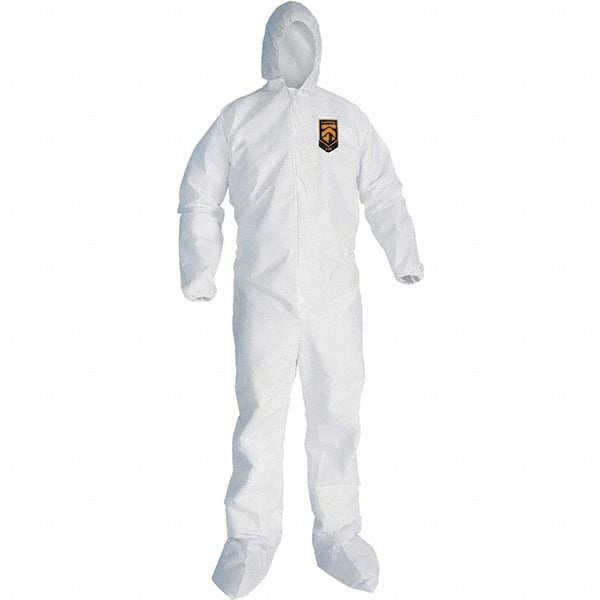 KleenGuard 46127 Disposable Coveralls Size 4X-Large, SMS, Zipper Closure