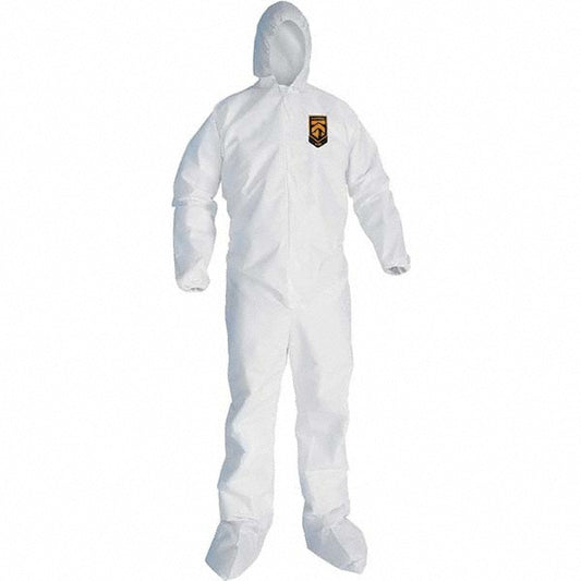 KleenGuard 46127 Disposable Coveralls Size 4X-Large, SMS, Zipper Closure