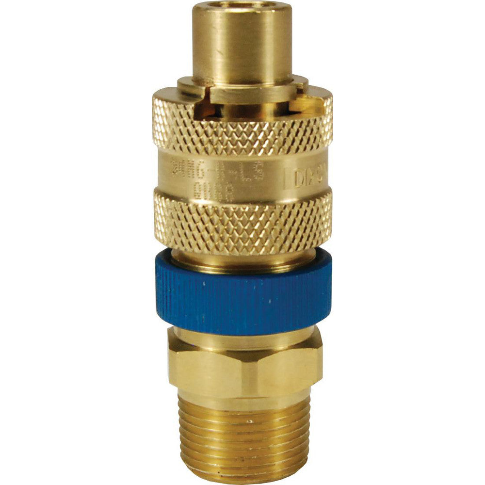 Dixon Valve & Coupling N4M6-B-LS Pneumatic Hose Fittings & Couplings Type Plug  Coupling Type Plug  Interchange Type Dix-Lock  Thread Type Male NPTF  Coupler Size 0.5  Material Brass
