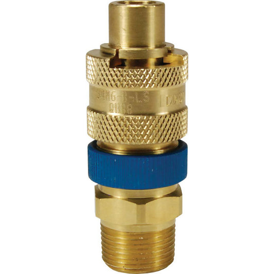 Dixon Valve & Coupling N4M6-B-LS Pneumatic Hose Fittings & Couplings Type Plug  Coupling Type Plug  Interchange Type Dix-Lock  Thread Type Male NPTF  Coupler Size 0.5  Material Brass