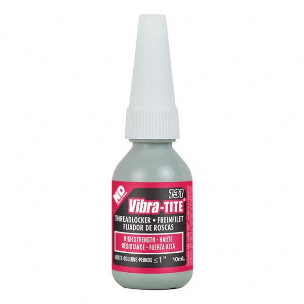 Vibra-Tite 13110 Threadlocker Red, Liquid, 10 mL, Bottle