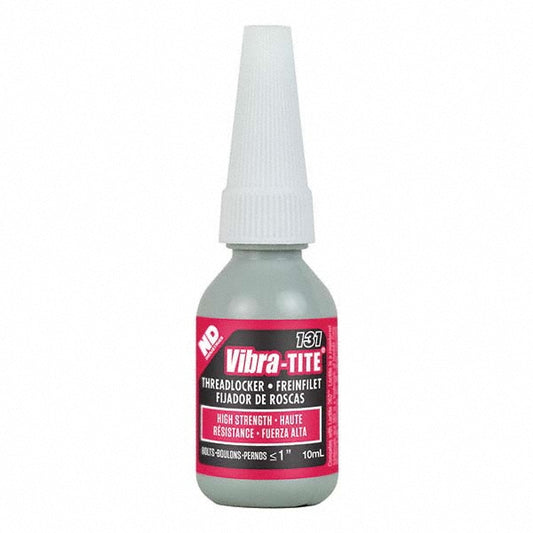 Vibra-Tite 13110 Threadlocker Red, Liquid, 10 mL, Bottle