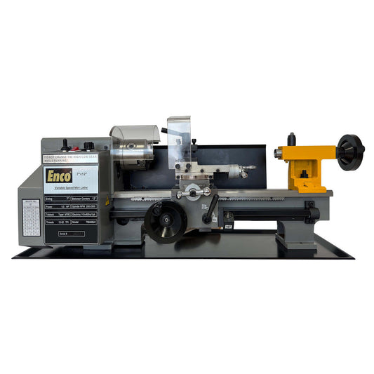 Enco C2(7"X12") 7" x 12" Compact Lathe Variable Speed, 110V, Spindle 3MT, Tailstock 2MT