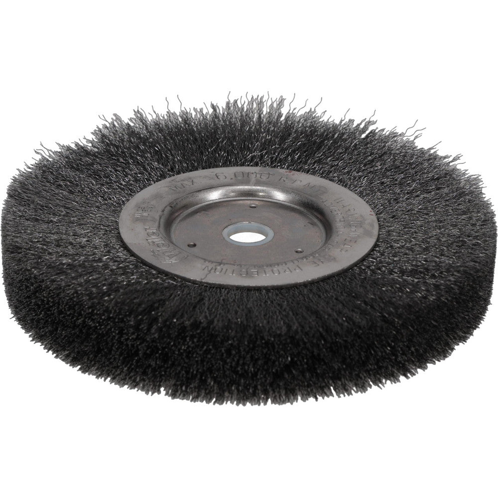 Weiler 01035 Wheel Brush 6" Wheel Dia, 1/2" Face Width, 0.0060" Wire Dia, Crimped