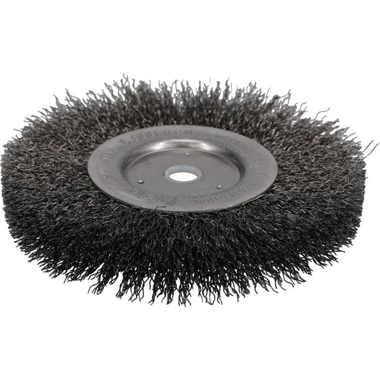 Weiler 98535 Wheel Brush 6" Wheel Dia, 3/4" Face Width, 0.0140" Wire Dia, Crimped