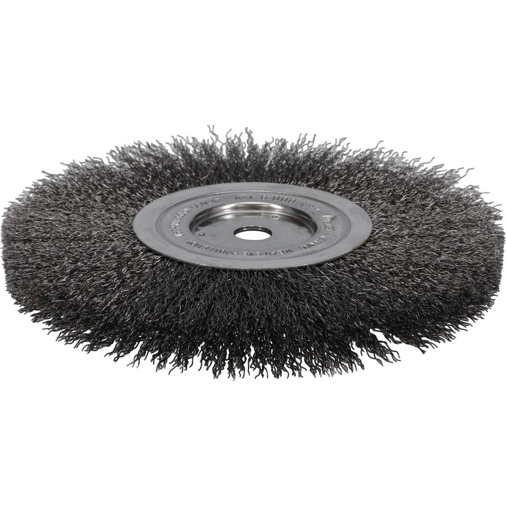 Weiler 01175 Wheel Brush 8" Wheel Dia, 1/2" Face Width, 0.0140" Wire Dia, Crimped