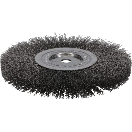 Weiler 01175 Wheel Brush 8" Wheel Dia, 1/2" Face Width, 0.0140" Wire Dia, Crimped