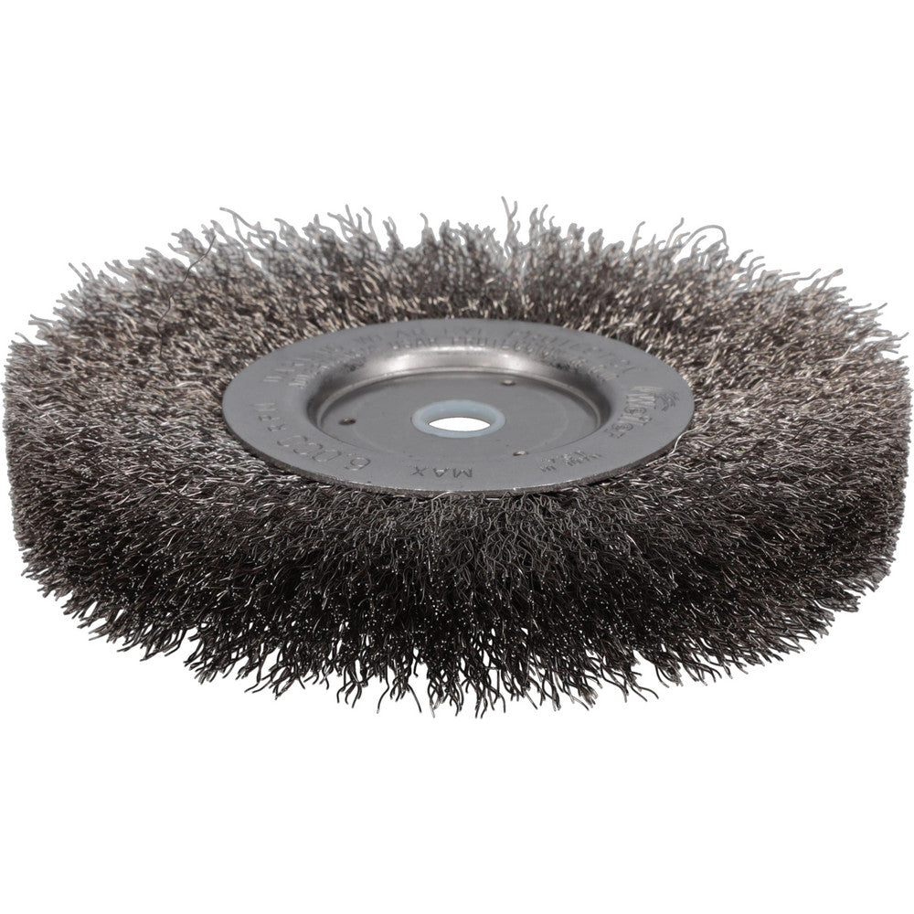 Weiler 01695 Wheel Brush 6" Wheel Dia, 1/2" Face Width, 0.0104" Wire Dia, Crimped