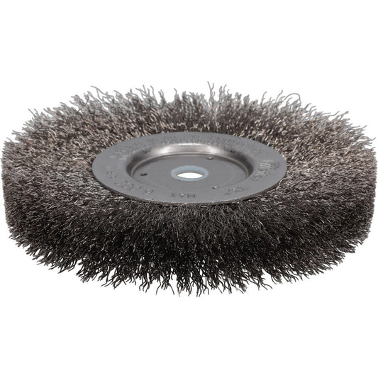 Weiler 01695 Wheel Brush 6" Wheel Dia, 1/2" Face Width, 0.0104" Wire Dia, Crimped