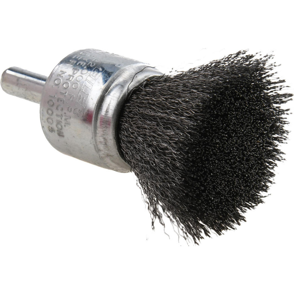 Weiler 10005 End Brushes 3/4" Dia, Steel, Crimped Wire