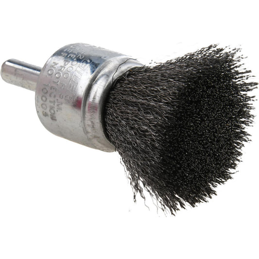 Weiler 10005 End Brushes 3/4" Dia, Steel, Crimped Wire