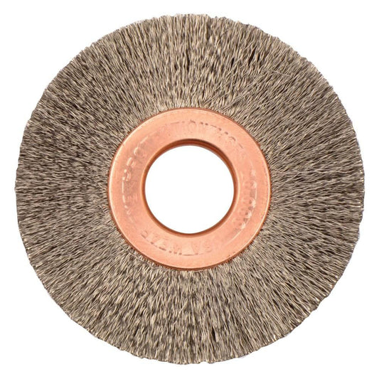 Weiler 16843 Wheel Brush 2" Wheel Dia, 3/8" Face Width, 0.0080" Wire Dia, Crimped