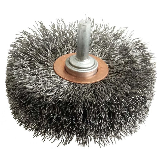 Weiler 17623 Wheel Brush 3" Wheel Dia, 1" Face Width, 0.0140" Wire Dia, Crimped