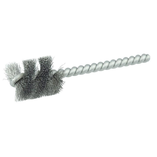 Weiler 21086 Power Tube Brush Helical, Stainless Steel