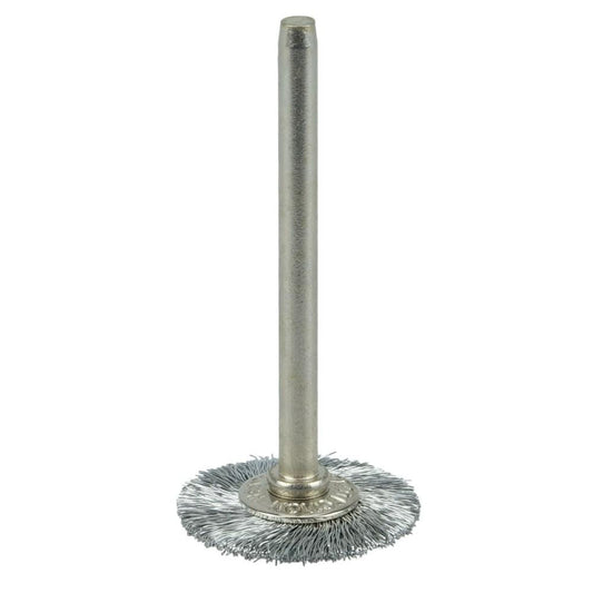 Weiler 26000 Wheel Brush 3/4" Wheel Dia, 0.0030" Wire Dia, Crimped