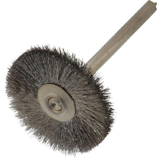 Weiler 98429 Wheel Brush 1" Wheel Dia, 0.0030" Wire Dia, Crimped