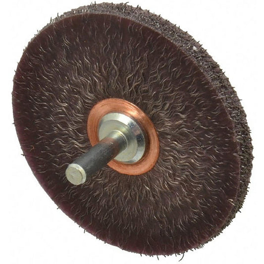 Weiler 98425 Wheel Brush 1" Wheel Dia, 0.0050" Wire Dia, Crimped