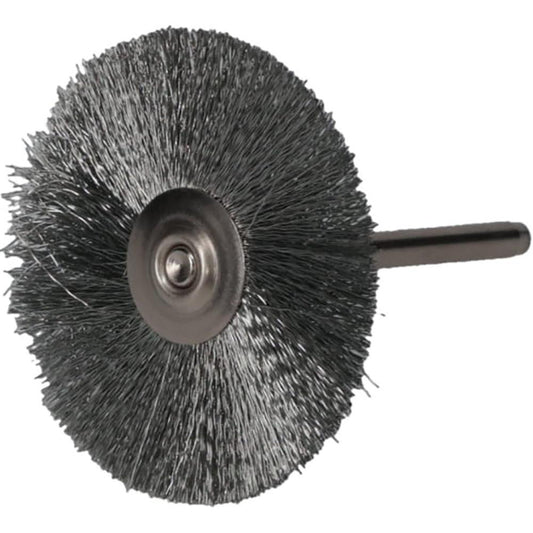 Weiler 98427 Wheel Brush 1-1/2" Wheel Dia, 0.0050" Wire Dia, Crimped