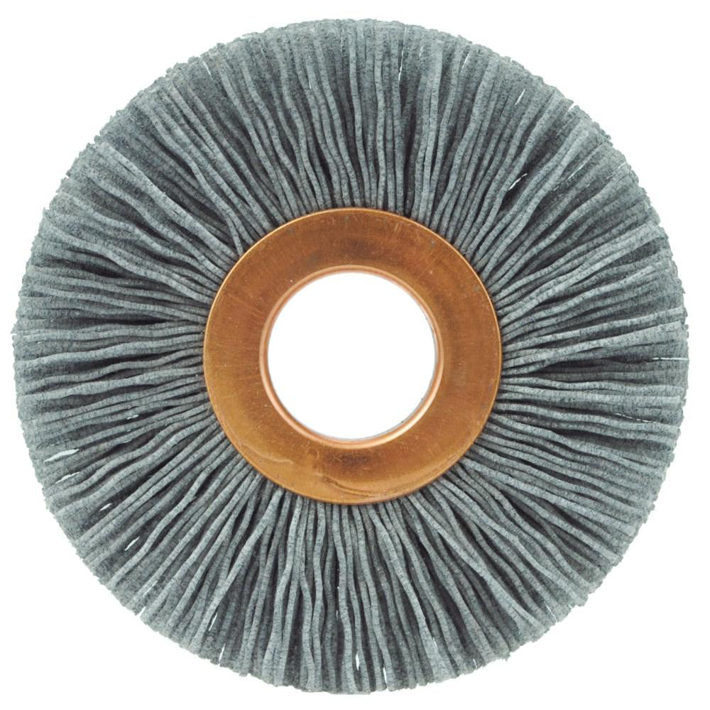 Weiler 29356 Wheel Brush 2-1/2" Wheel Dia, 1/2" Face Width, 0.0220" Wire Dia, Crimped