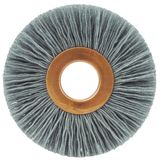 Weiler 29356 Wheel Brush 2-1/2" Wheel Dia, 1/2" Face Width, 0.0220" Wire Dia, Crimped